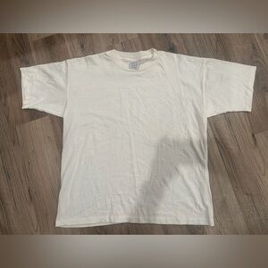 Vintage Fashion Gear Blank T-Shirt White Made In USA Adult XL Single Stitch